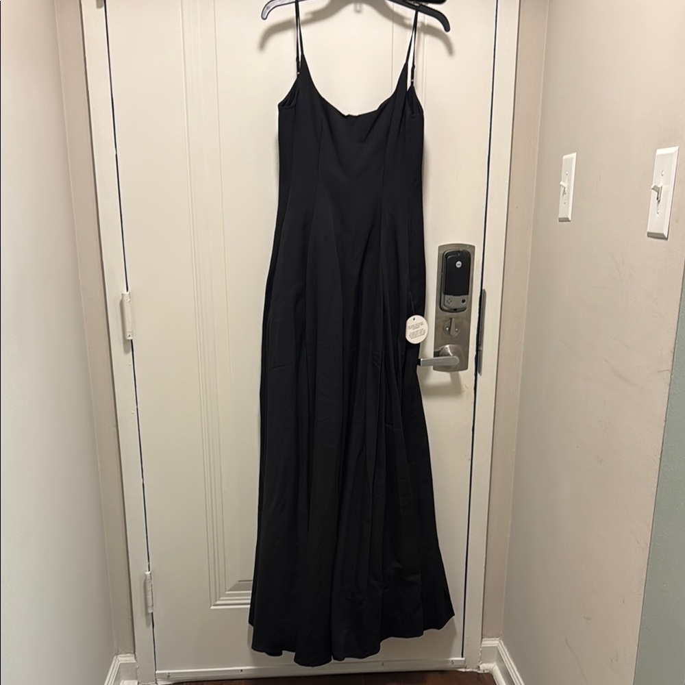 STAUD Black Square-Neck A-Line Maxi Dress - Picture 3 of 6